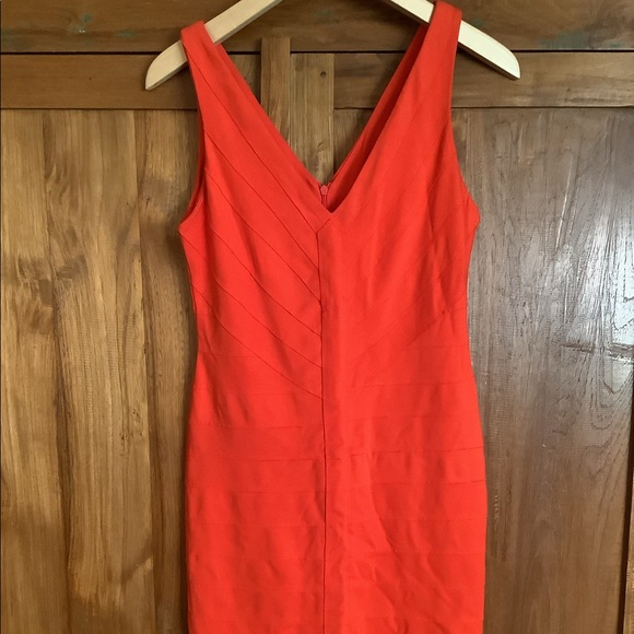 ❤️BB Dakota Clementine Banded Hudson Bodcon Dress Small Orange - Picture 5 of 11